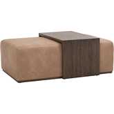 Dovetail End Table in Burnished Brown Acacia Wood 6043.BBRN